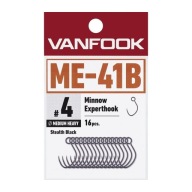 Гачок Vanfook Me-41B Fusso Black #3, Виготовлений У Японії, 16 Шт