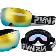 Чорні Окуляри Для Сноуборду Rvn By Raven X200 + Жовті Лінзи Для Окулярів