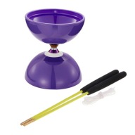 Фітнес-Іграшка Diabolo Зі Штангами З Потрійним Підшипником Китайське Йойо Diabolo Purple