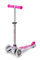 Самокат Триколісний Mini Micro Deluxe Flux Led Neon Pink Зі Світяться Колесами