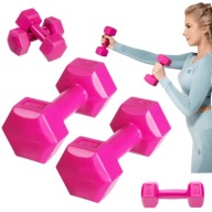 Гантелі Drfit Шестикутні Для Фітнесу, Набір 2Х 1Кг, Рожеві