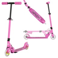 Дитячий Самокат Story Wild City Transport, Рожевий Led, Ріст 73-85См