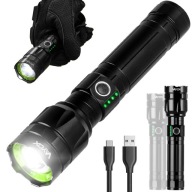 Світлодіодний Тактичний Ліхтарик Військовий Zoom 30W Usb-C Pro Power Vayox