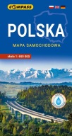 Польща 2026 - Дорожня Карта Laminat - Компас 1:650 000