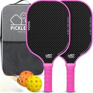 Bagail Набір Pickleball Paddles 2 М'ячі 2 Ракетки + Легкий Рюкзак