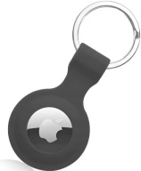 Case For Apple Airtag Reinforced Cover Case For Locator Key Ring - Black