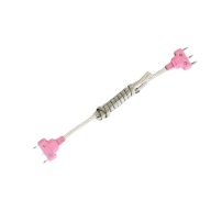 Шпага Body Cord Gear Three Pin Plug Гнучка Голова Дріт Інструменти Для Огорожі Рожевий