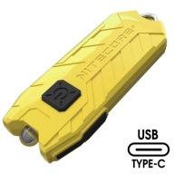 Ліхтарик Nitecore Tube V2.0 Міні Брелок Жовтий (Usb-C) 55Lm