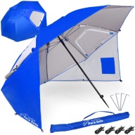 Пляжна Парасолька Jokomisiada Sp0784 Gr 240 См Синій