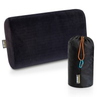 Подушка Дорожня, Туристична Піна З Пам'яттю Johnny Adventure Black + Сумка