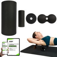 Набір 4 Роликів Реабілітаційний Масажний Ролик Foam Roller + Вправи