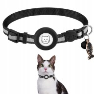 Reflective Waterproof Adjustable Cat Dog Collar With Airtag Case 1