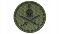 Mil-Spec Мавпа - Нарукавний Знак Моралі - Спартанський Шолом -