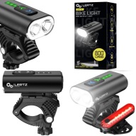 Потужна Велосипедна Лампа Usb Led Alu Bike Bicycle Light Front Rear 13 Modes