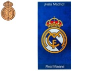 Пляжний Рушник Real Madrid 140 X 70 Принтуваний 320 Г 100% Бавовна Синій