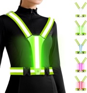 Світловідбивач З Led Батарейкою, Біговий Жилет, Велосипед, 5 Кольорів