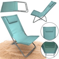 Camping Garden Пляжне Крісло З Підголовником, Складна Лілія Синя
