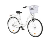 Жіночий Міський Велосипед Indiana Moena 28 Дюймів + Сталевий Кошик Vögel Vks-102Wh