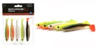 Sg Fat Minnow T-Tail Rubber Dark Water Mix 9 См