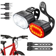 Велосипедний Ліхтар Акумуляторний Led Usb Front Rear Для Велосипеда Набір 2 Шт