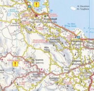 Карта Грецького Острову Корфу 1:50 000