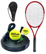 Тенісні Тренажери Wilson + Запасний М'яч + Ракетка 27 Дюймів Червоний