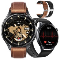 Чоловічий Розумний Годинник Amoled Cardio Ecg Sugar Ip68 Calls Годинник Elegant Pl