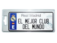 Real Madrid Маленька Металева Табличка З Дірками Фарбованою Реєстрацією