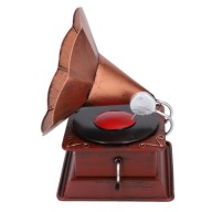 Vintage Phonograph Decor Iron High Simulation Exquisite D7