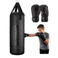Боксьерський Набір Strong 12 Кг Боксерський Мішок З Ремінцями, 6 Унцій Meteor Gloves