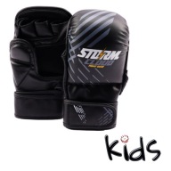 Stormcloud Lynx Kids Mma Gloves Black/Grey 7Oz Junior L
