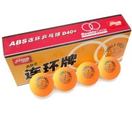 М'ячі Для Настільного Тенісу Dhs Double Circle D40+ 10 Шт. Жовтий