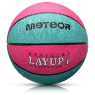 М'яч Баскетбольний Дітячий 3-10 Років Meteor Layup №4 Гумовий