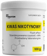 Proton Labs Нікотова Кислота 100 Г Ефект Промивання Ніацин Вітамін В3 Чистий 99%+