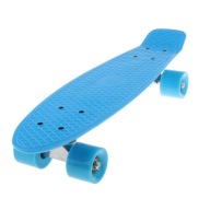 Mini Cruiser Skateboard Retro Cruiser Short Board Longboard Deck Blue