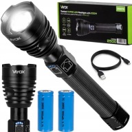 Світлодіодний Тактичний Військовий Ліхтарик, Акумулятор 26650 Zoom Xhp Usb Потужний Vayox