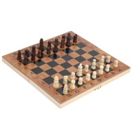 Дерев'яна Коробка Chessboard Checkers 3 В 1 Шахівниця З Цифрою 90