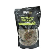 Приманка Feeder Bait Method Halibut Green Black Red Bait Pellets 2 Мм 800 Г Мікс