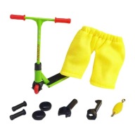 Fingerboard Scooter Two Wheels Fingerboard Fingerboard Skateboard Desk Toy Green