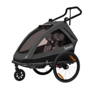 Дитячий Велопричіп 2В1 Lionelo Cama Graphite Grey