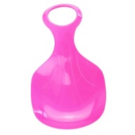 Snow Sankes Sleigh Durable Snow Luge Sleigh For Boys Girls Ski Board Pink
