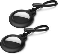 2X Apple Airtag Case Посилена Локальна Кільця Для Брелючів - Чорна