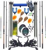 Набір Для Рибалки 2 Фідерні Вудлища + 2 Фідерні Котушки Master + Аксесуари