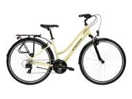 Трекінговий Велосипед Kross Trans 1.0D M (17) 28 Бежевий / Фіолетовий / Глянцевий