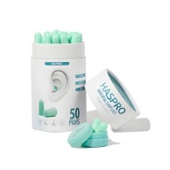Пробки Super Soft Giga Tube Earplugs 50 Пар Haspro Mint