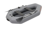 Понтон Kolibri K-240T Pp З Повною Підлогою Та Транцем Двигуна, Темно-Сірий