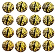 3D Очі 8 Мм Dragon Yellow 50 Шт