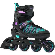Гумові Регульовані Роликові Ковзани Raven Cande Black/Mint/Violet 31-35