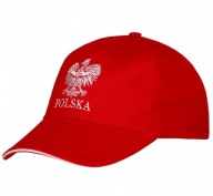 Бейсболка Poland Haft, Червона