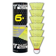 Волани Для Бадмінтону Talbot Torro Tech 450 Fast 6 Шт - Жовті